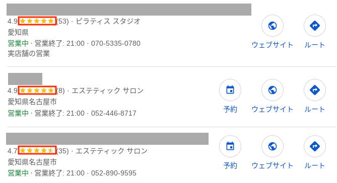 口コミやレビューが信頼の証になる