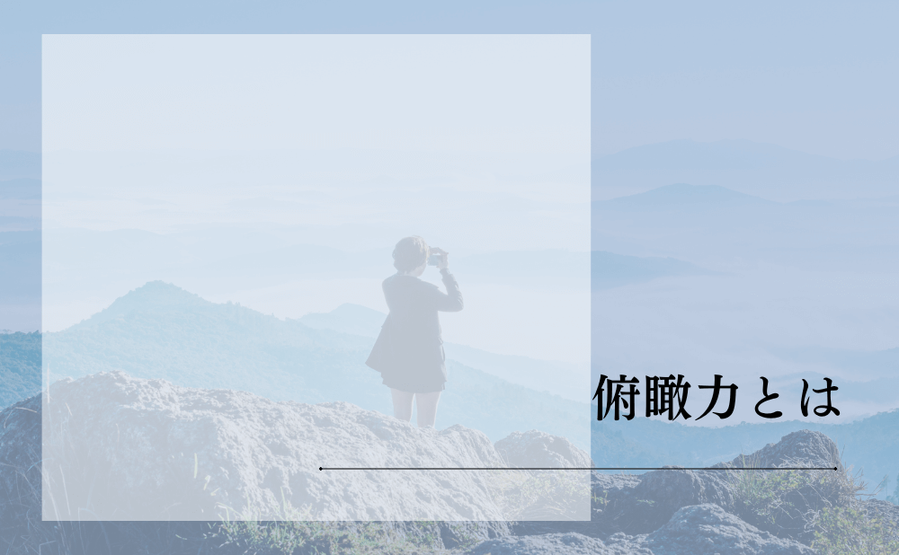 俯瞰力とは