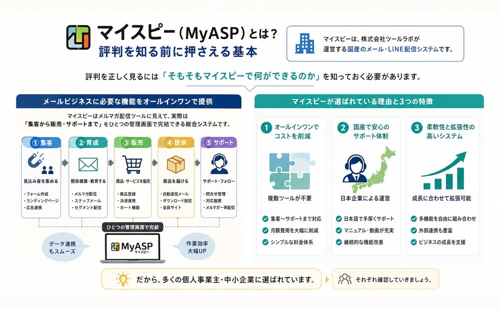 マイスピー（MyASP）とは？評判を知る前に押さえる基本