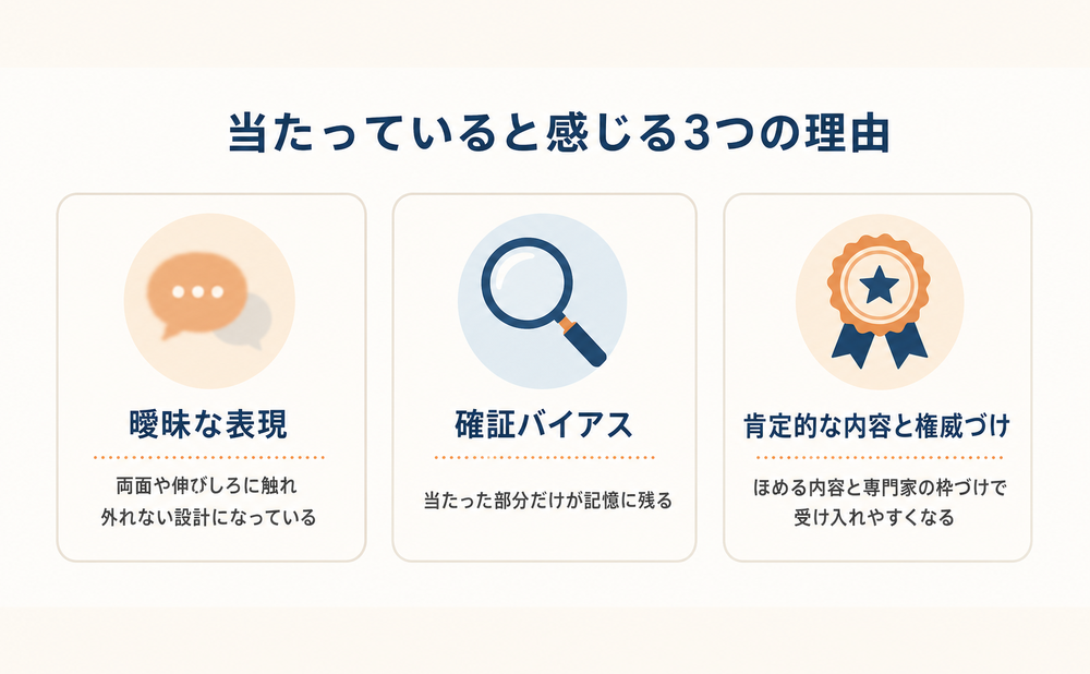 バーナム効果はなぜ起こる？当たっていると感じてしまう理由
